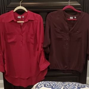 3 Blouses - 2 NY&CO Blouses and 1 Limited Blouse!